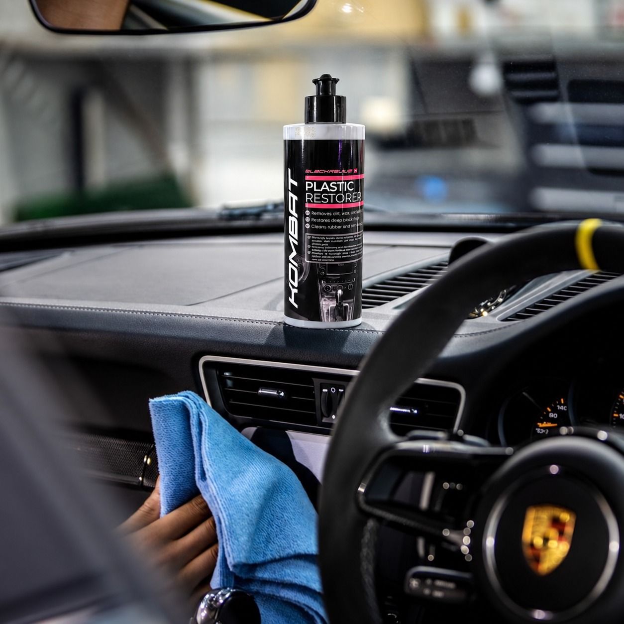 KOMBAT BLACKREVIVE Plastic & Tyre Restorer