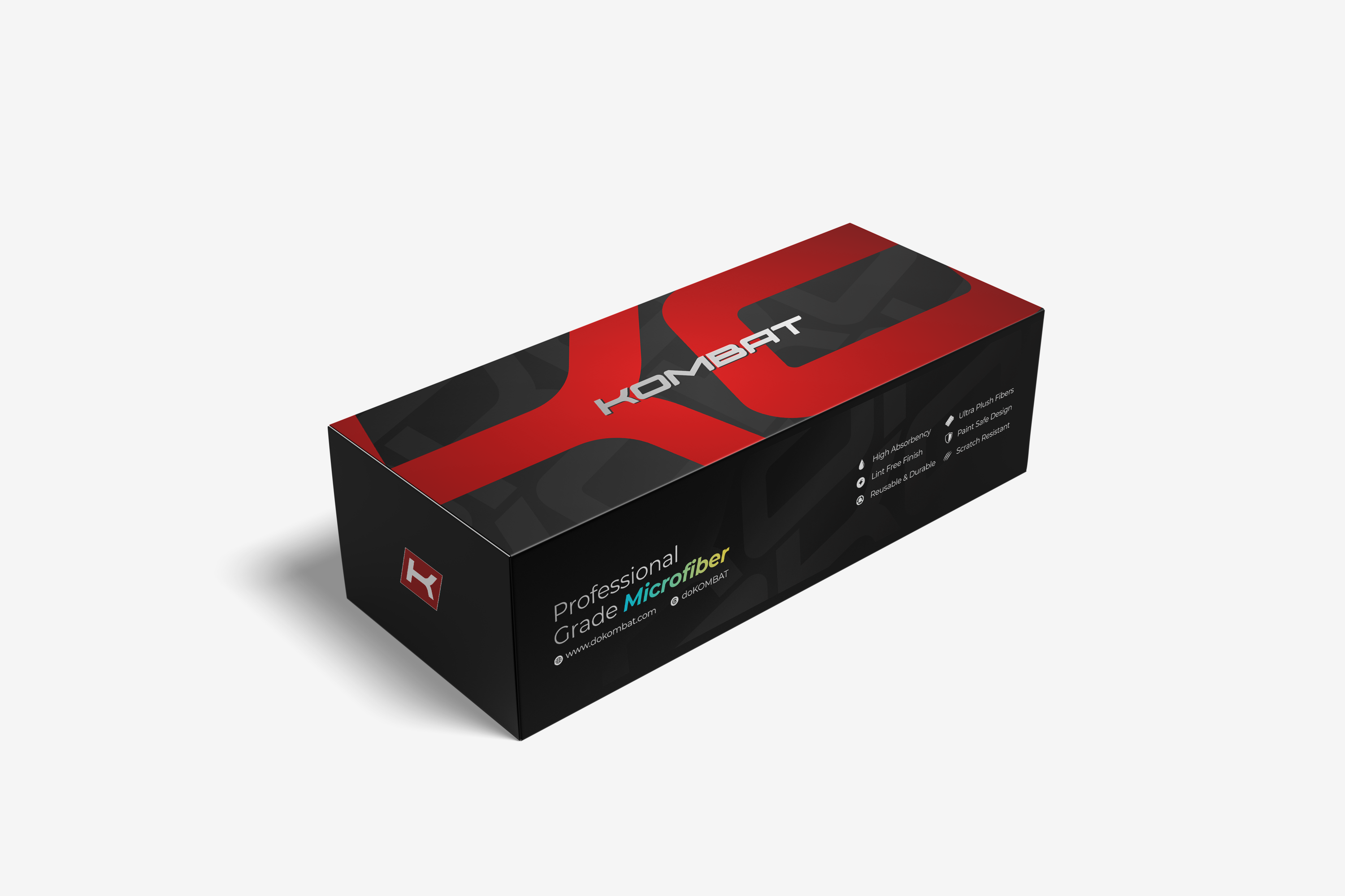 KOMBAT professional grade microfiber towel box